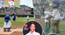 Kay Adams' first pitch at Cubs game wasnât even close